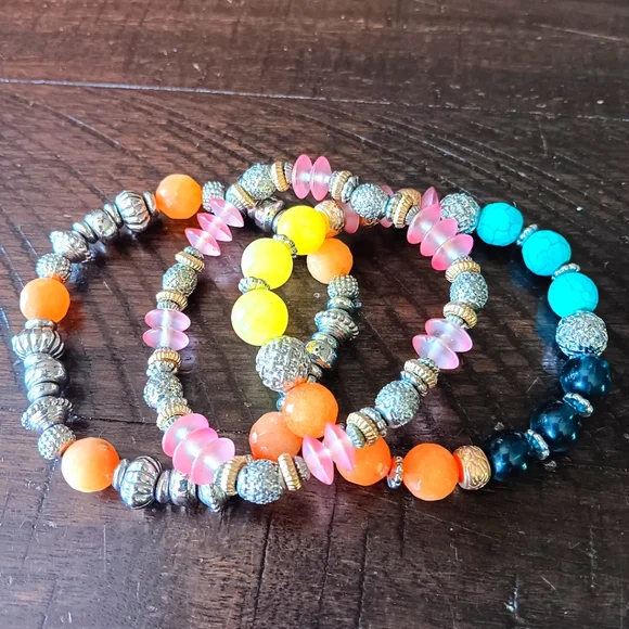 Chico's Jewelry Set Of Chicos Stretch Bracelets Poshmark